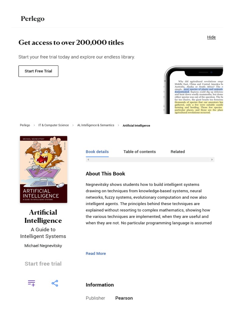ARTIFICIAL INTELLIGENCE A GUIDE TO INTELLIGENT SYSTEMS BY MICHAEL NEGNEVITSKY FREE PDF intelligence overview