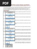 Cyclone Separator Design Calculations | PDF | Flow Measurement | Gases