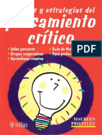 Tecnicas y Estrategias Del Pensamiento Critico PDF