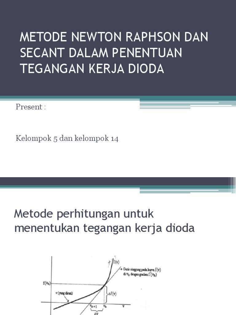 Metode Newton Raphson & Secant | PDF | Metode & Bahan Ajar