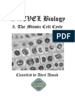CAIE Biology 9700 Topic 5 The Mitotic Cell Cycle 2012 to 2018