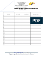 Attendance Sheet Long