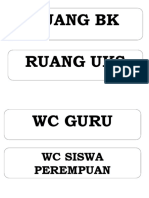 Plang Nama Ruang