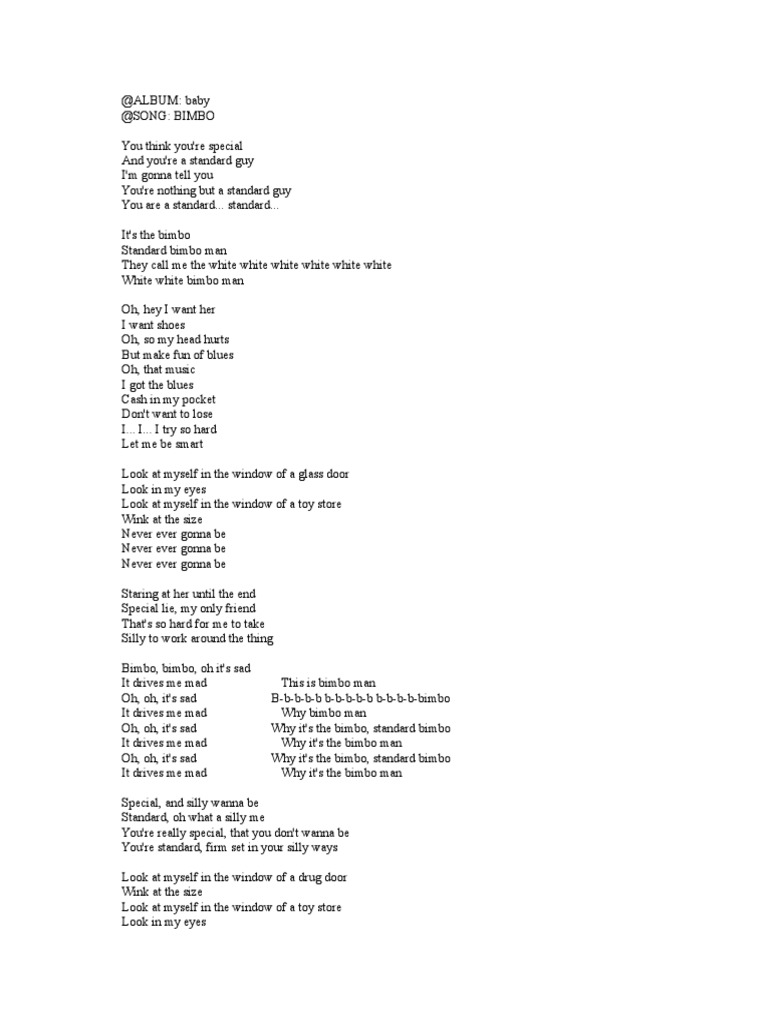 Yello Lyrics | PDF | Nature