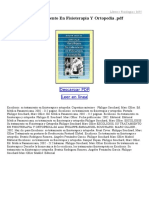 Escoliosis Su Tratamiento en Fisioterapia Y Ortopedia PDF
