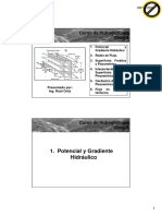 Clase 8 - Potencial Hidráulico, Redes de Flujo y Superficie Piezométrica PDF