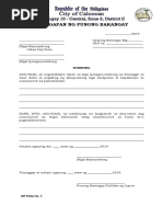 Barangay Protection Order Form | PDF