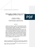 Pollution Effect Distillery Waste On The Growth Behaviour Phaeolus Radiatus Sahai1985 Trabajo 3th Nota 2019 2