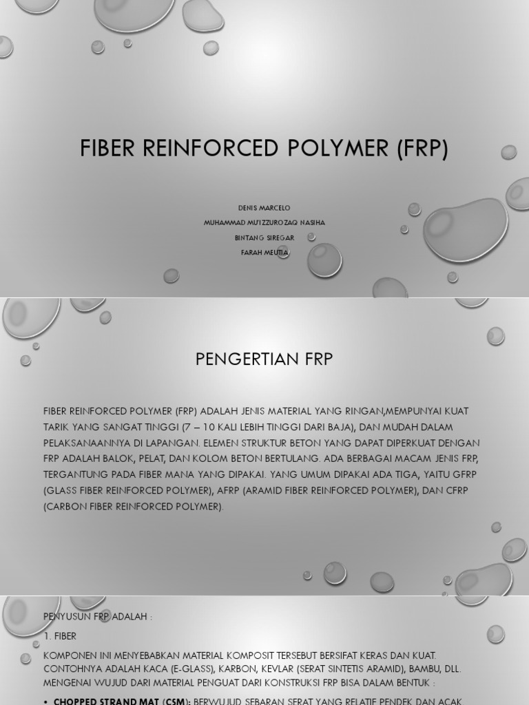 Fiber Reinforced Polymer Kelompok 9 (Ibr B) | PDF