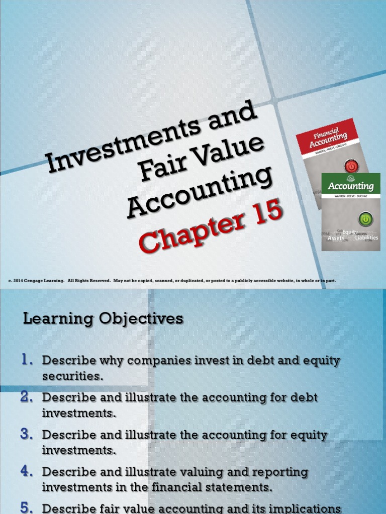Ch15 WRD25e Instructor | PDF | Fair Value | Stocks