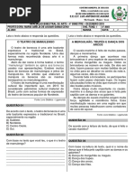 Avaliação em Arte 5º Ano 1º Bimestre 2024 | PDF | Pichação | Arte de rua