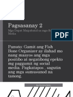 Pagsasanay 2 Mga Dapat Mabatid Sa Paggamit NG Social Media