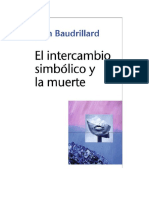 Baudrillard Jean - El Intercambio Simbolico Y La Muerte' Con Usted