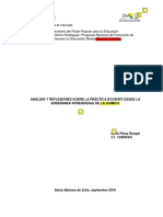 Analisis y Reflexiones de La Practica Docente