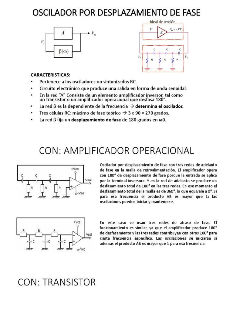 Oscilador Por Desplazamiento de Fase PDF