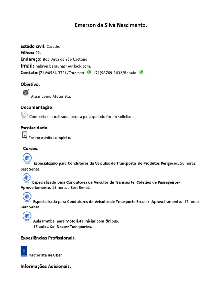 Currículo Emerson PDF