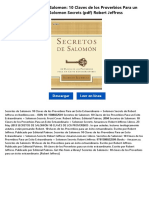 Secretos de Salomon 10 Claves de Los Proverbios para Un Exito Extraordinario Solomon Secrets HQFX PDF