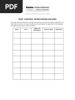 Pest Control Checklist | PDF