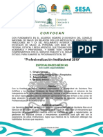 Convocatoria 2019 - Profesionalización Institucional EM - SESA-UQRoo