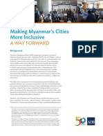 Making Myanmar's Cities More Inclusive 