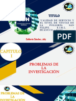 Calidad de Servicio y El Nivel de Ventas de La Pollería San Felipe. E.I.R.L. - Huánuco - 2019
