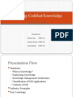 Managing Codified Knowledge