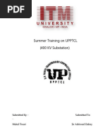 Summer Training On UPPTCL, Gorakhpur