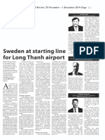 Sweeden at Starting Line For Long Thanh Airport (VIR, 25 November - 1 December 2019)