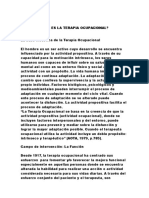 Qué Es La Terapia Ocupacional