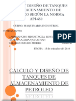 Calculo y Dise�o de Tanques de Almacenamiento de Petr�leo seg�n la norma API-650.pptx