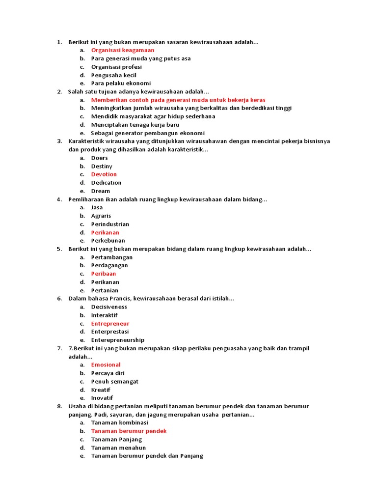Pkwu Dan Jawaban Pdf