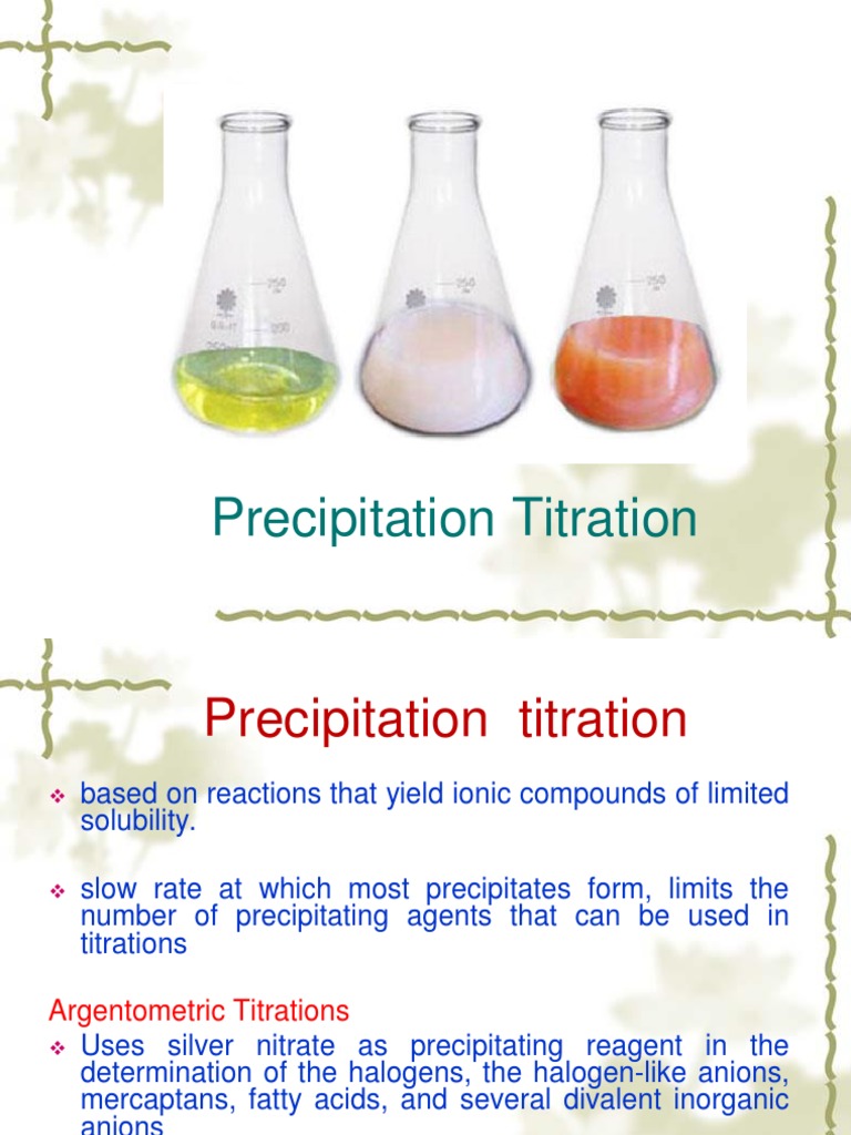 Argentometric Titration Methods Overview | PDF | Titration | Chemistry