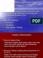 Pendewasaan Usia Perkawinan