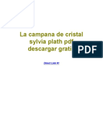 La Campana de Cristal Sylvia Plath PDF Descargar Gratis