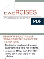 EXERCISES Funstions of Communication
