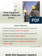 Lecture 16+17 (Work Equipment)