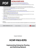 HCNP-R&S-IERS Implementing Enterprise Routing and Switching Network Training V2.0