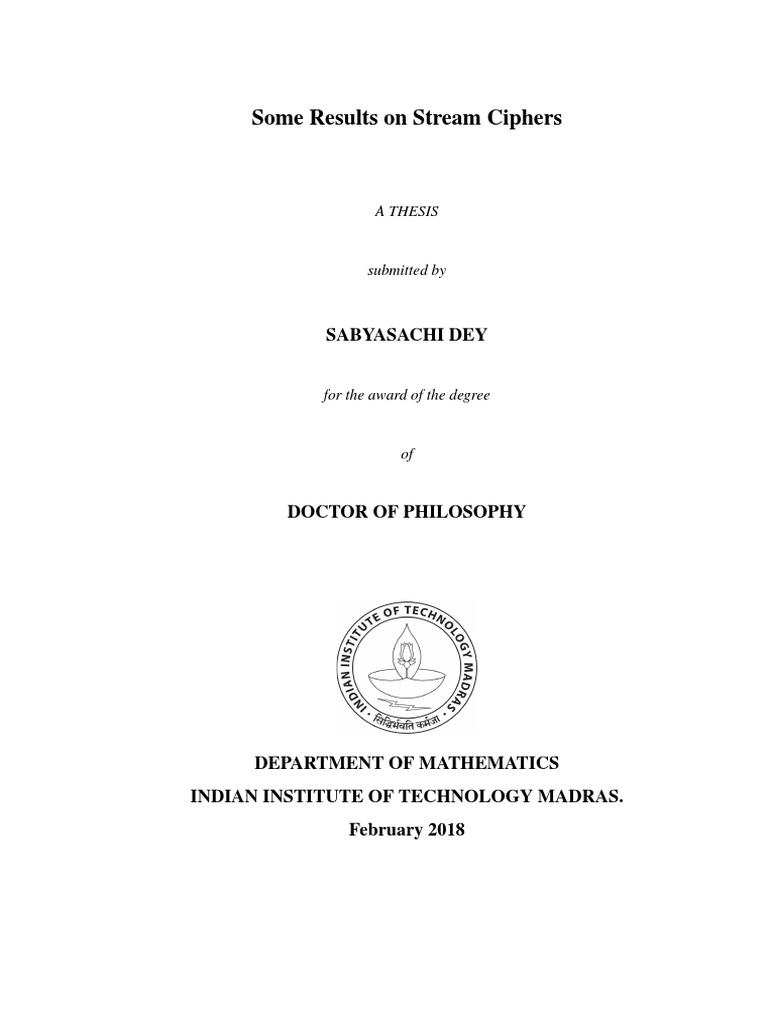 cryptography master thesis