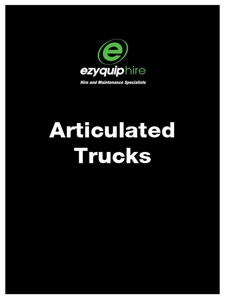 Articulated Trucks PDF Horsepower Truck