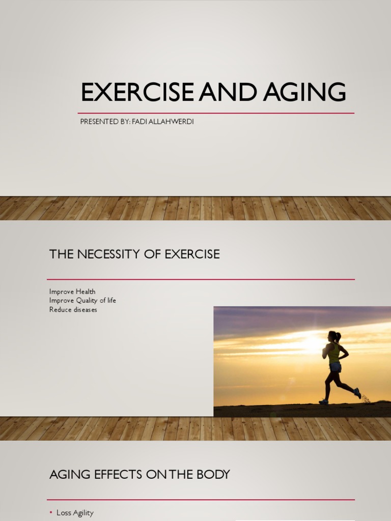 Exercise and Aging ENS 440 | PDF | Wellness