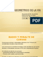 Velocidad de Diseno y Peralte