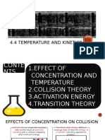 Effects of Temperature on Chemical Kinetics