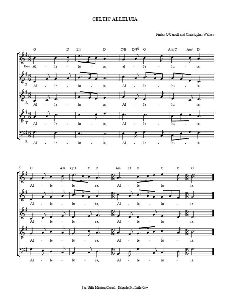 Celtic Alleluia Yc He died in 1981 and is survived by his wife and six of his seven children. scribd