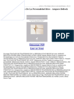 Tratado de Trastornos de La Personalidad