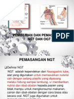 Pemasangan Dan Pemberian Makanan Via NGT