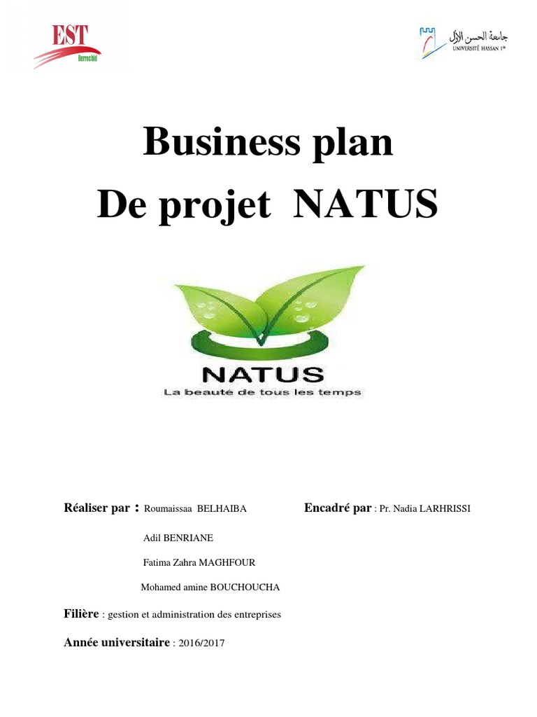Exemple Business Plan Cosmetique