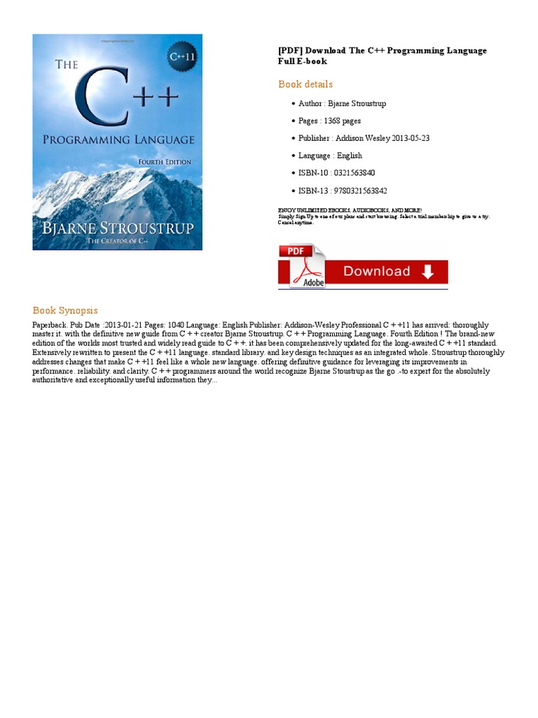 The C Programming Language | PDF | C++ | E Books