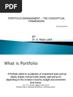 Introduction To Portfolio Management