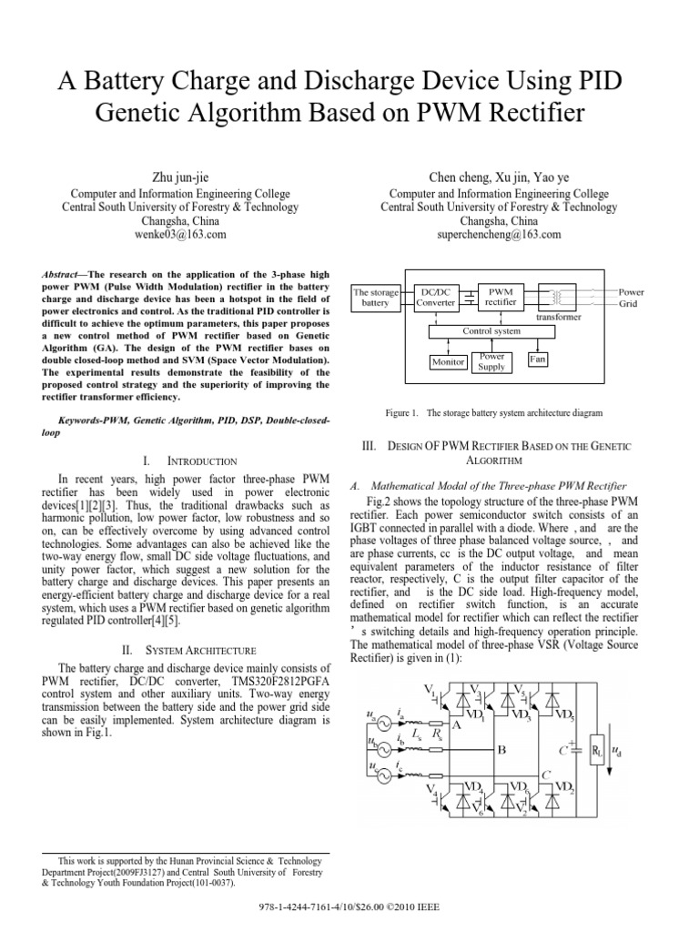 A Battery Charge and Discharge Device Using PID Algorithm Based