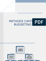 Methods Capital Budgeting